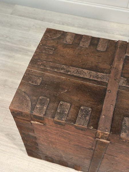 Antique Oak Silver Chest