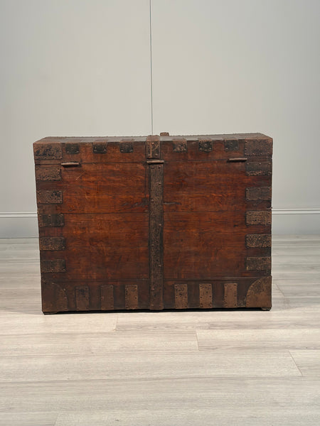 Antique Oak Silver Chest
