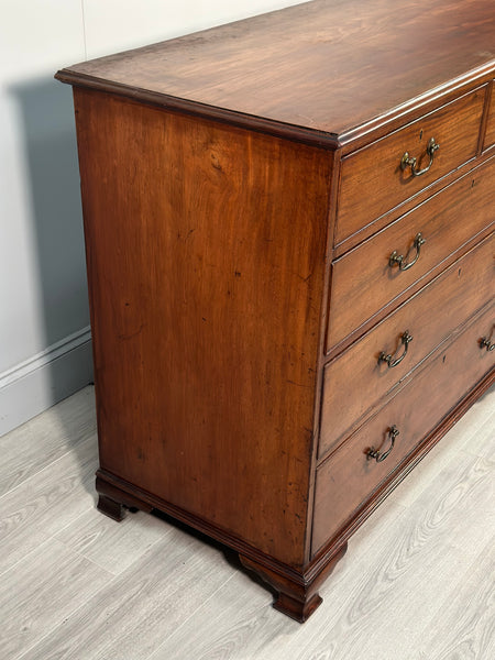 Large Georgian Mahogany Chest Of Drawers