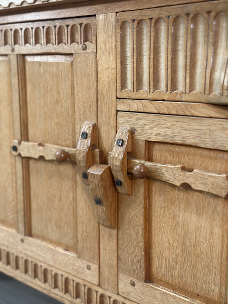 Rupert Griffiths Arts & Crafts English Oak long Sideboard