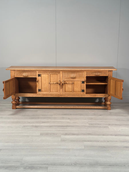 Rupert Griffiths Arts & Crafts English Oak long Sideboard