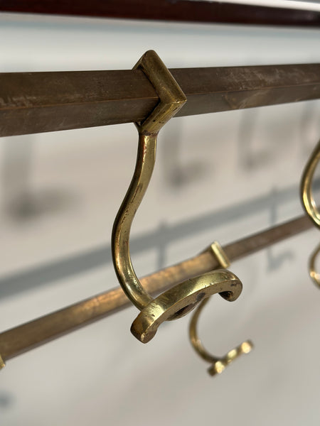 Large 19th Century Wall Mounted Coat Rack