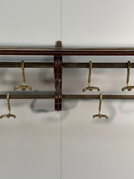 Large 19th Century Wall Mounted Coat Rack