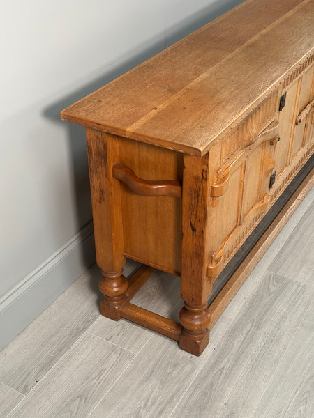 Rupert Griffiths Arts & Crafts English Oak long Sideboard