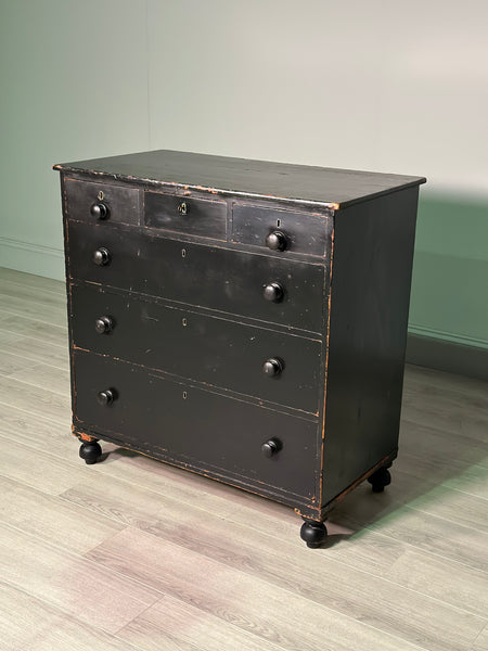 Regency Ebonised Chest Of Drawers