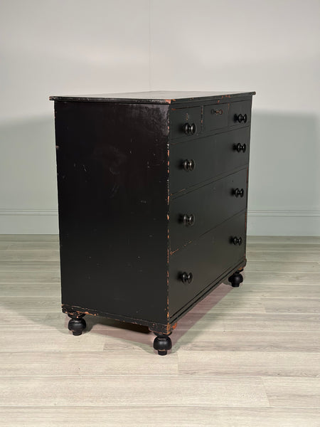 Regency Ebonised Chest Of Drawers