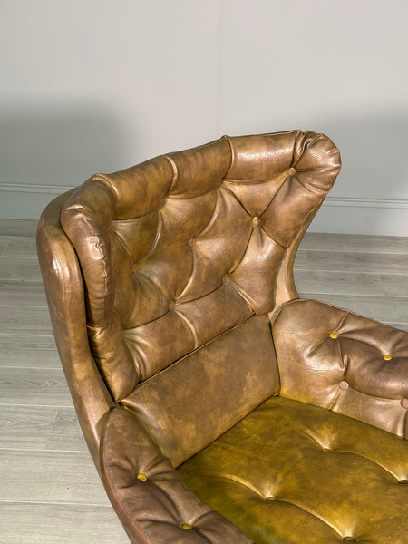 Mid 20th Century Danish Leather Egg Chair