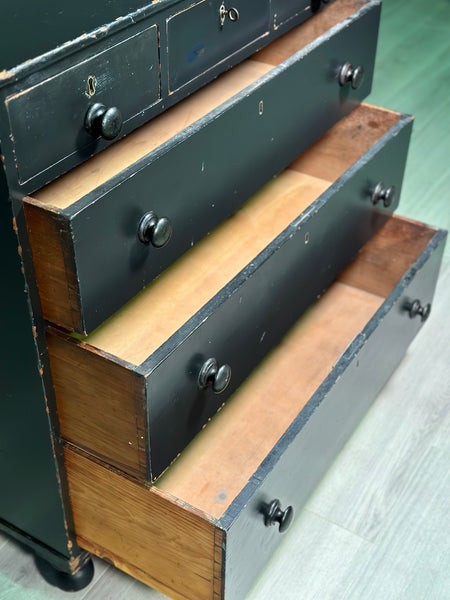 Regency Ebonised Chest Of Drawers
