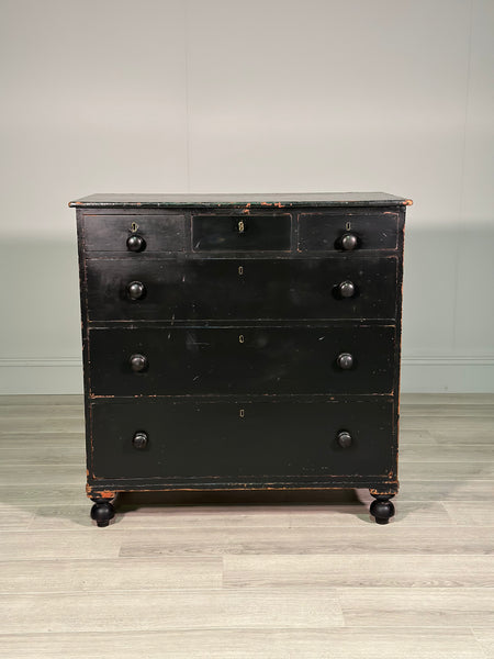 Regency Ebonised Chest Of Drawers