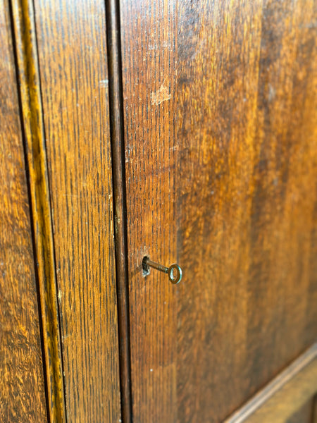 Antique Oak Pigeon Hole Cupboard