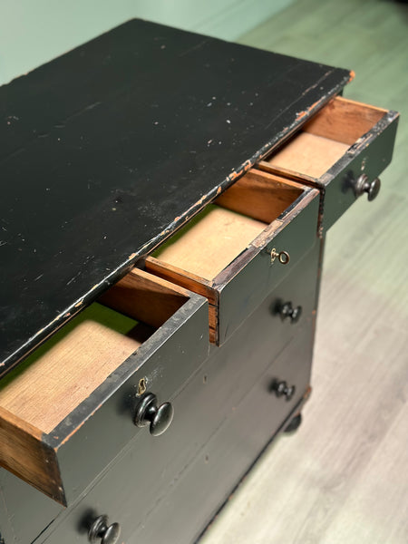 Regency Ebonised Chest Of Drawers