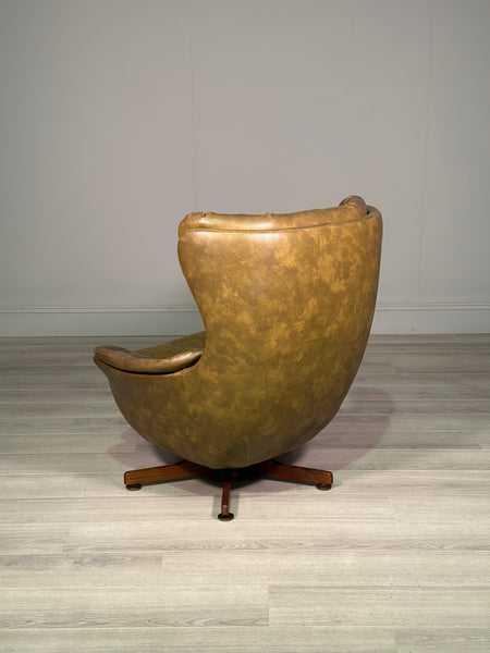 Mid 20th Century Danish Leather Egg Chair