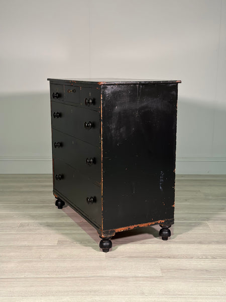 Regency Ebonised Chest Of Drawers