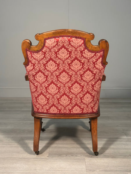 Antique Armchair & Matching Footstool