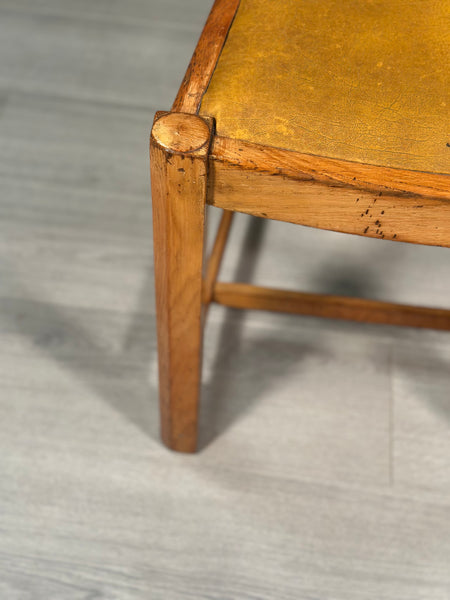 A Set Of 4 Golden Oak Art Deco Dining Chairs By G.Norman