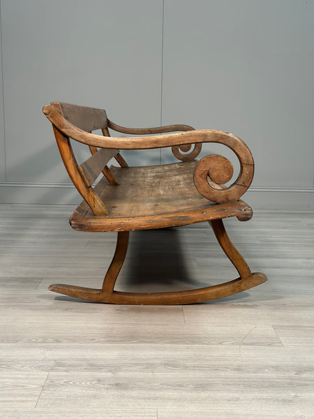 Antique Rocking Settle