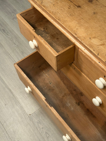 Victorian Pine Chest Of Drawers