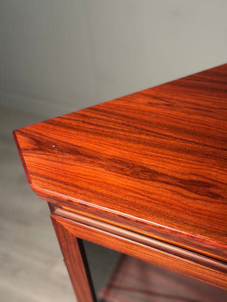 Danish Rosewood Corner Cabinet By Skovby