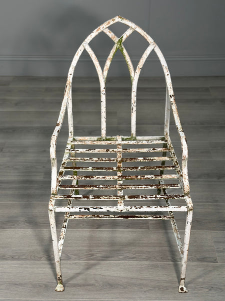 A Pair Of Antique Wrought Iron Garden Chairs