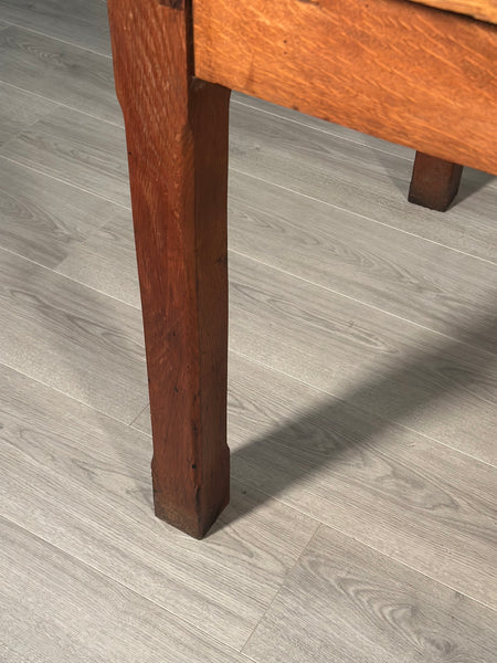 Antique Golden Oak Dining Table c1910