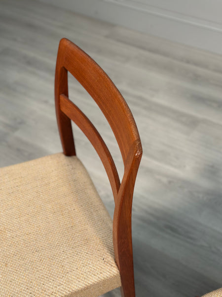 A Pair Of Nils Jonsson for Troeds Swedish Mid Century Teak Dining Chairs