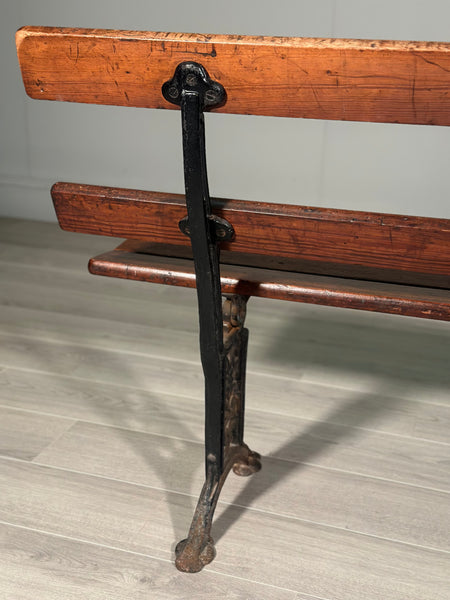 Antique Folding Church Bench