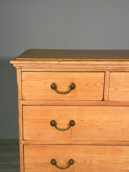 Early 19th Century Pine Linen Press