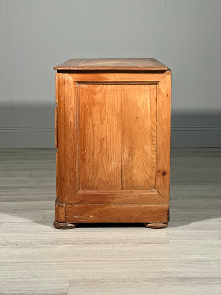 19th Century Wide Pine Chest Of Drawers