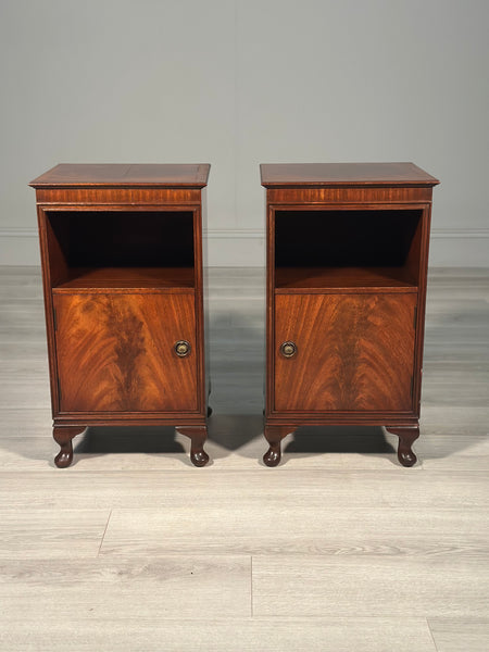 A Pair of Mahogany Bedside Cabinets c.1920