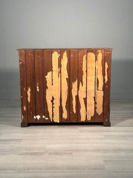 Antique Oak School Cupboard