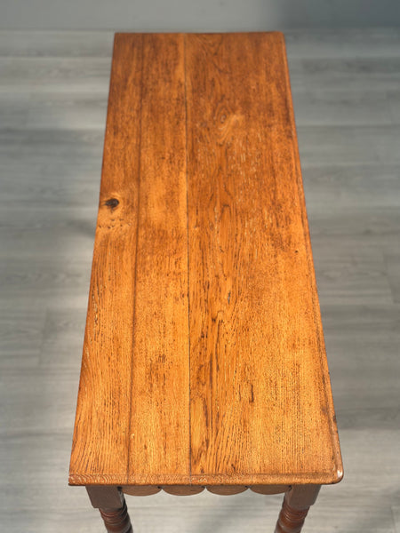 Antique Ecclesiastical Oak Console Table