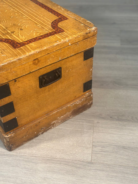 Victorian Pine Chest in Original Paint