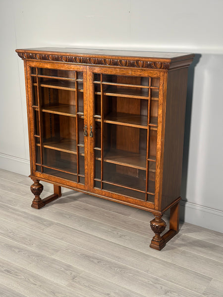 Antique Pollard Oak Bookcase C.1900