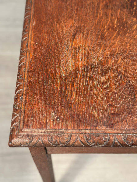 Carved Oak Greenman Table c1880