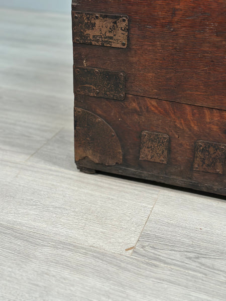 Antique Oak Silver Chest
