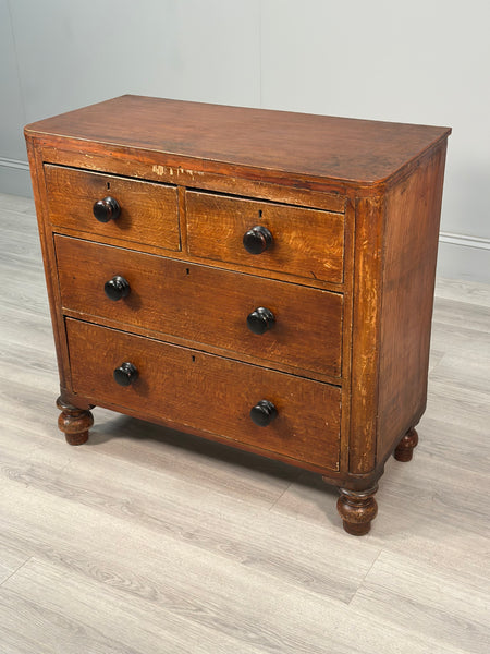 Antique Chest Of Drawers In Scumble Paint