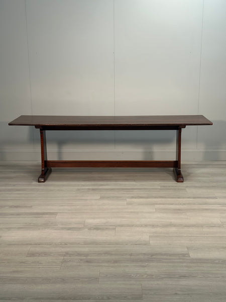 Large Military Arts & Crafts Oak Refectory Table