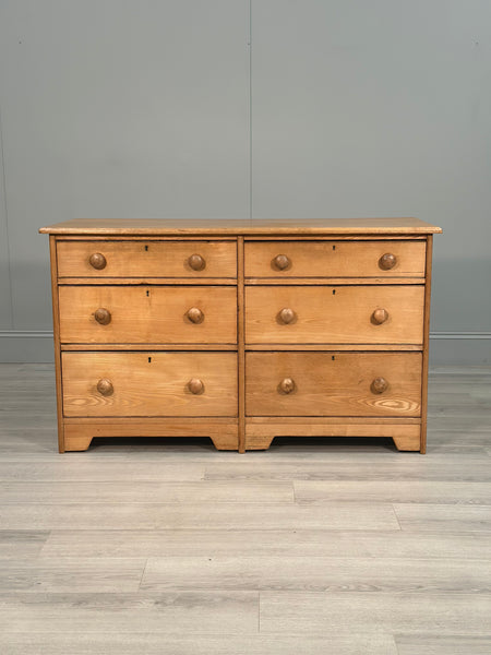 19th Century Oak Bank Of Drawers