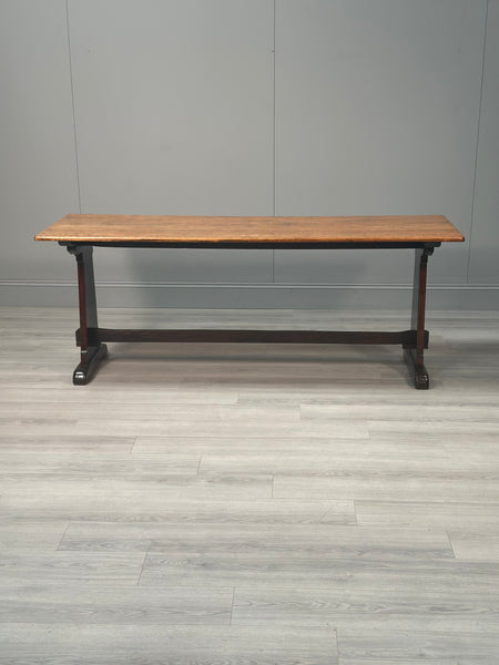 Large Arts & Crafts Oak Refectory Table