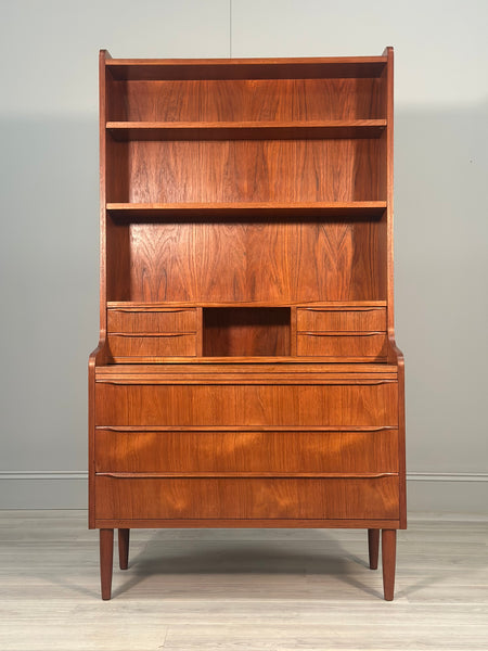 Danish Teak Bureau Bookcase By Erik Petersen For EP Mobler