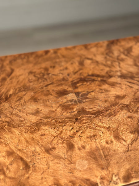 1920s Queen Anne Style Burr Walnut Side table