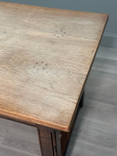 Large Antique Oak Dining Table
