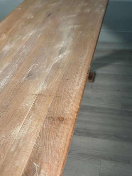 Vintage Large Oak Refectory Table
