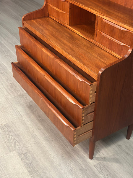 Danish Teak Bureau Bookcase By Erik Petersen For EP Mobler