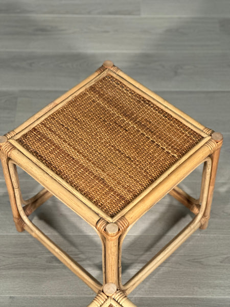 Mid 20th Century Bamboo Nest Of Tables