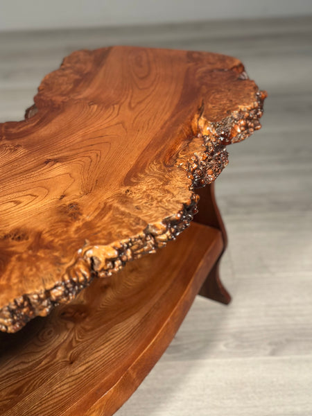 Burr Elm Natural Coffee Table