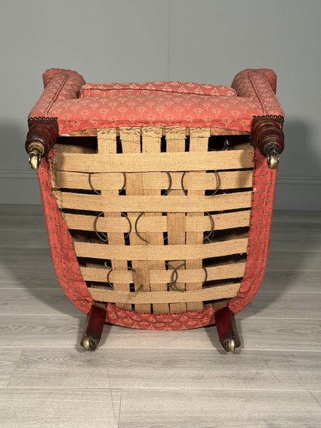 Antique Button Back Armchair