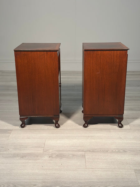 A Pair of Mahogany Bedside Cabinets c.1920
