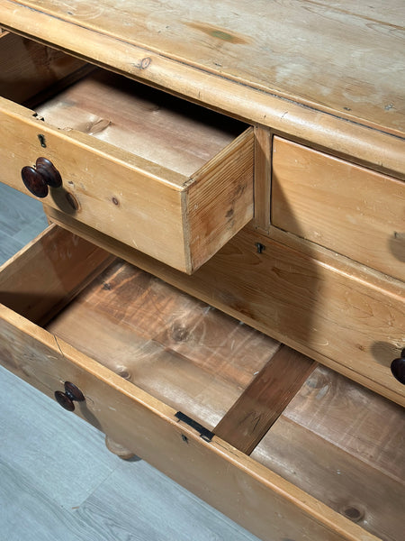 Large 19th Century Pine Chest Of Drawers