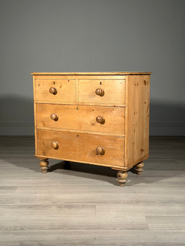 Victorian Pine Chest Of Drawers